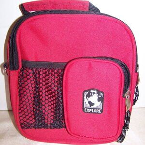 Red Canvas Travel Bag By Explore